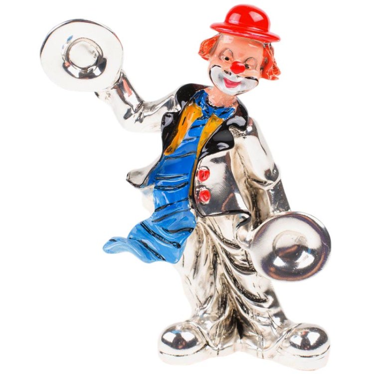 Статуэтка Клоун с музыкальными тарелками