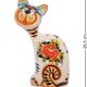 Фигурка Кот Геoргий Цветная гжель ГЛ-163