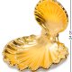 Статуэтка Золотая ракушка с кристаллом Сваровски Ahura, фотография сбоку