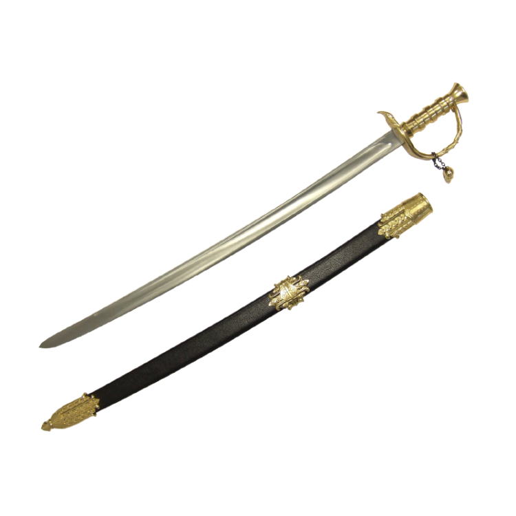 Макет Пиратской Сабли в Черных ножнах Эдварда Черная Борода 1680-1718 гг Denix 4195