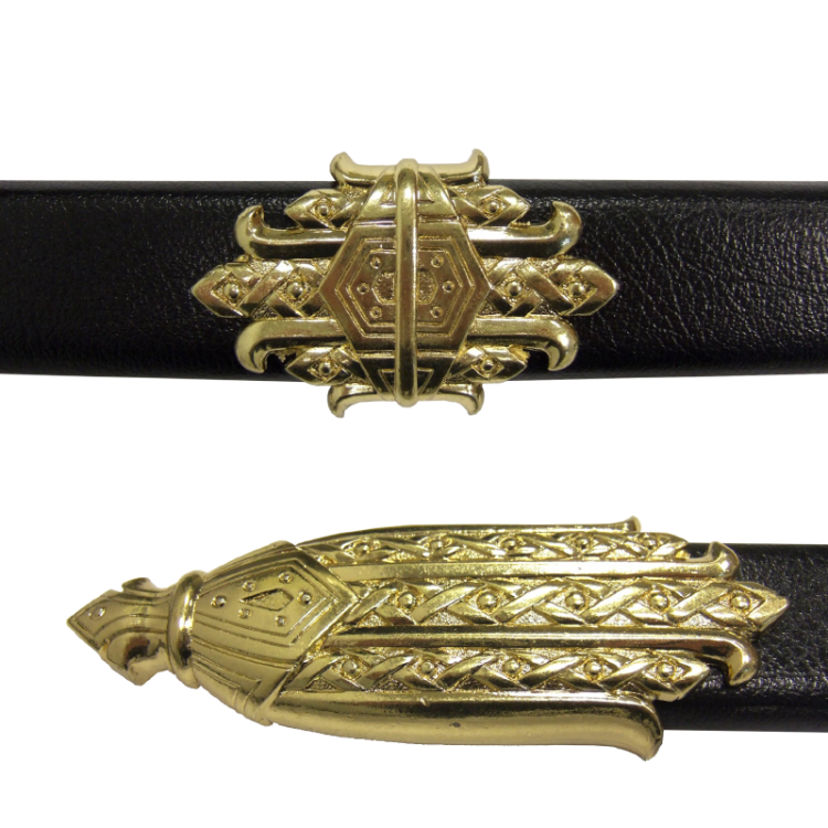 Макет Пиратской Сабли в Черных ножнах Эдварда Черная Борода 1680-1718 гг Denix 4195, фотография декора