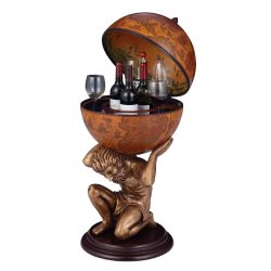 Глобус-бар напольный Атлант, сфера 42 см