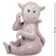Статуэтка из фарфора Обезьянка Розовая Pavone JP-81/11