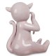 Статуэтка из фарфора Обезьянка Розовая Pavone JP-81/11, фотография со спины