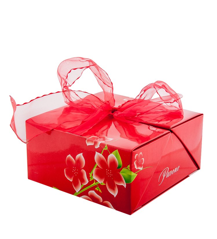 Статуэтка из фарфора Розовая кошечка сидит Pavone JP-31/29, фотография коробочки