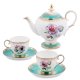 Чайный набор на 2 персоны с чайником Цветок Неаполя Pavone JK- 24