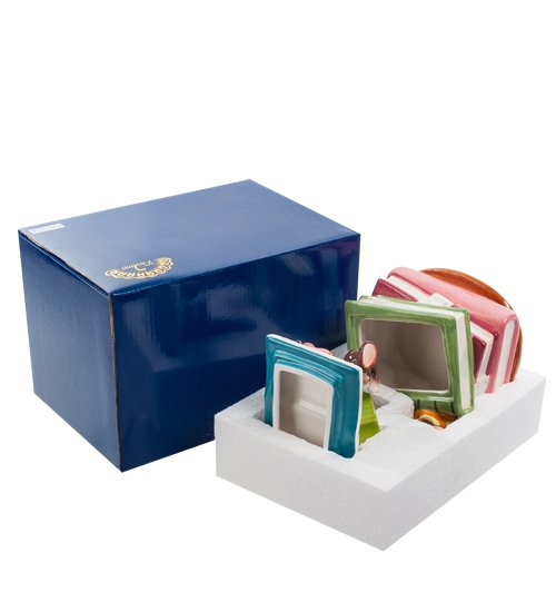 Шкатулка из керамики Мыши с Книгами Pavone CMS-52/19, упаковочный вид