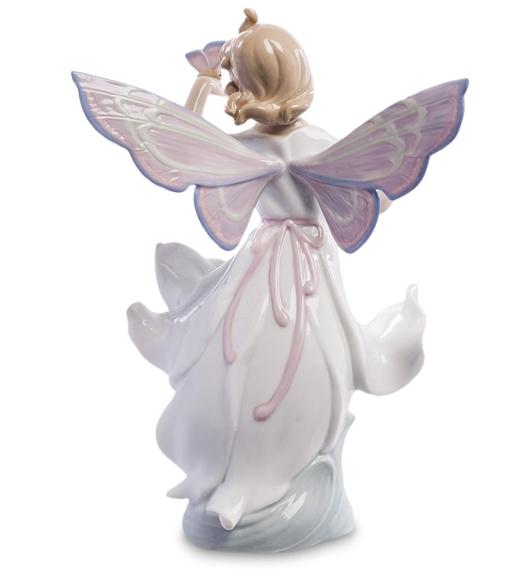 Статуэтка из фарфора Девушка-фея Pavone JP-22/22, фотография со спины