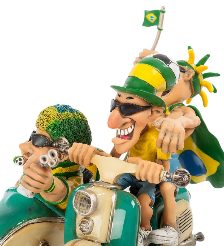 Фигурка Мотоцикла Brasil Fan-Attics The Comical World of Stratford SCAR-74, увеличенный вид деталей