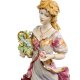 Статуэтка из керамики Девушка с корзиной цветов Sabadin Vittorio SV- 09, портретный вид