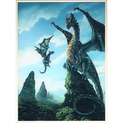 Картина Мир драконов c кристаллами Swarovski