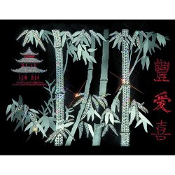 Картина Пожелание благополучия c кристаллами Swarovski