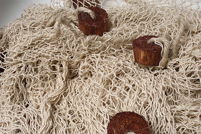 Рыболовная сеть Белая (декоративная)