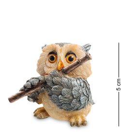 Маленькая Фигурка Сова - Флейтист