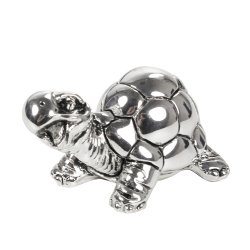 Статуэтка Черепашка - хохотушка посеребренная