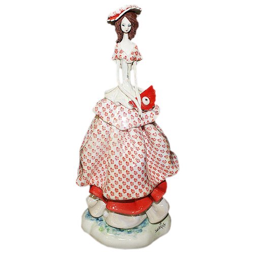 Статуэтка из фарфора Леди с сумочкой
