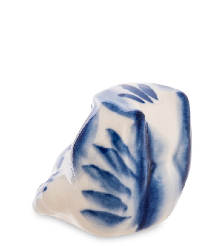 Фигурка Маленький совенок Голубая гжель ГЛ-606, фотография со спины