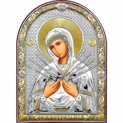 Семистрельная Икона Божией Матери, Размер: 18х23 см