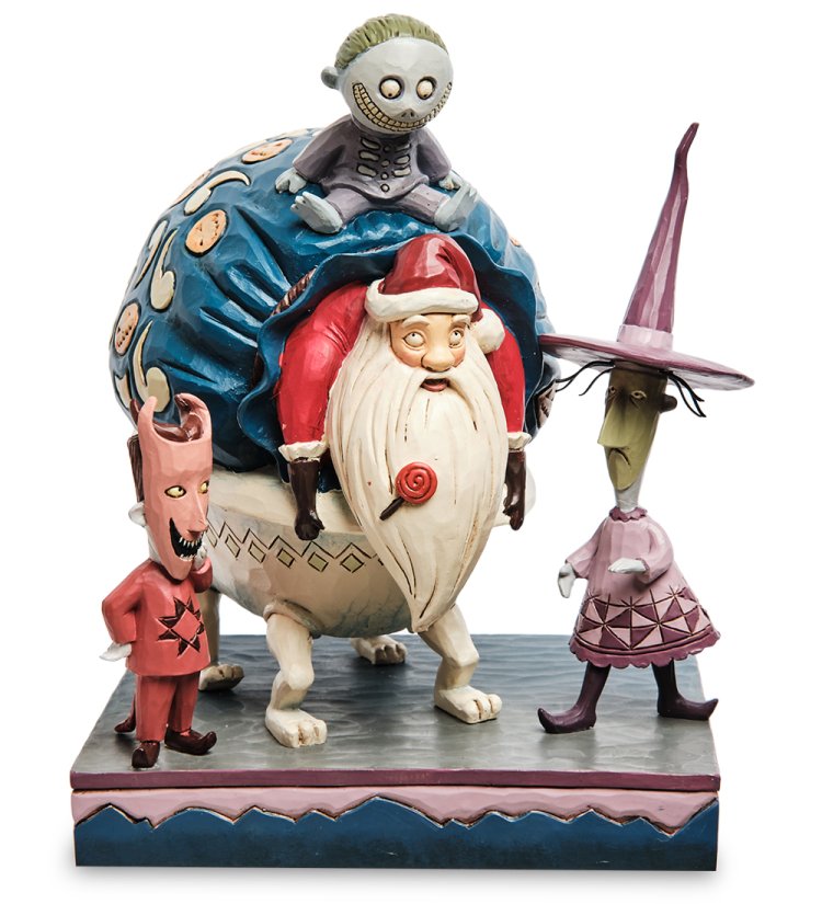 Статуэтка Санта, Шито, Крыто и Корыто - Кошмар перед Рождеством Disney Traditions