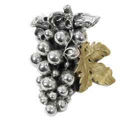 Статуэтка Гроздь винограда с золотым листочком