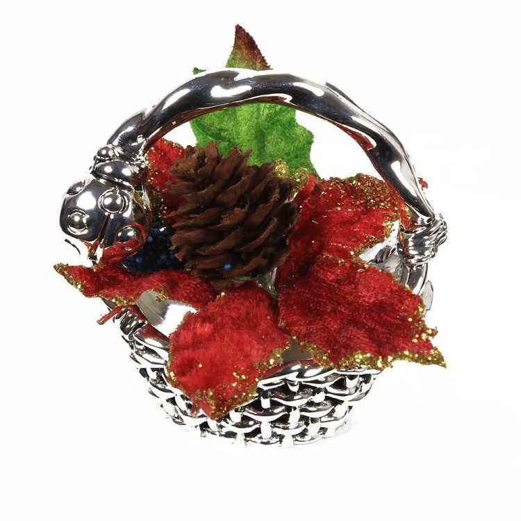 Скульптура Маленькая Рождественская Корзиночка Exetera Argenti 46-239434