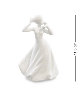 Статуэтка с подсветкой из фарфора Леди с бабочкой