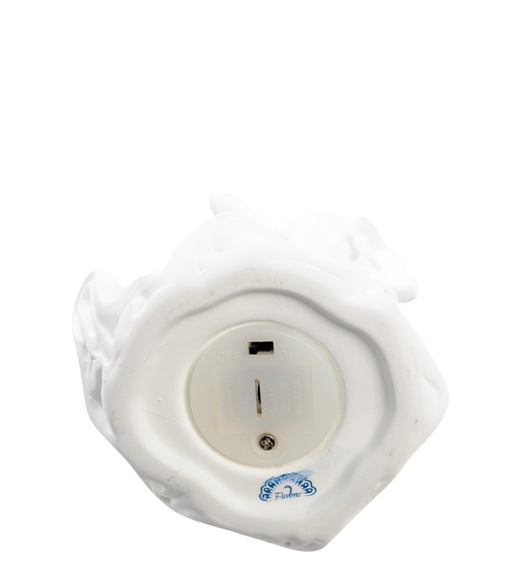 Статуэтка из бисквитного фарфора с подсветкой Леди с бабочкой Pavone JP-186/ 35, фотография снизу