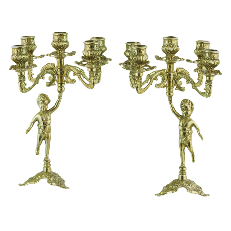 Комплект из двух канделябров на 5 свечей Амур Alberti Livio AL-80-326-5