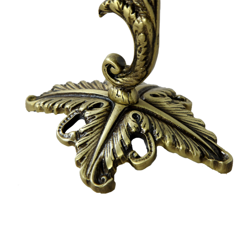 Канделябр на 3 свечи Флор, цвет антик Bello De Bronze BP-14041-A, фотография ножки подсвечника