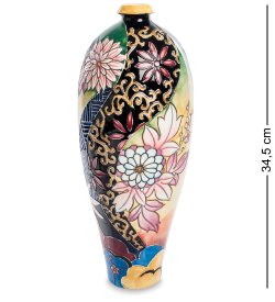 Ваза для цветов из фарфора Цветущие цветы