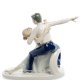 Статуэтка из фарфора Пара фигуристов Pavone JP-27/38, фотография со спины