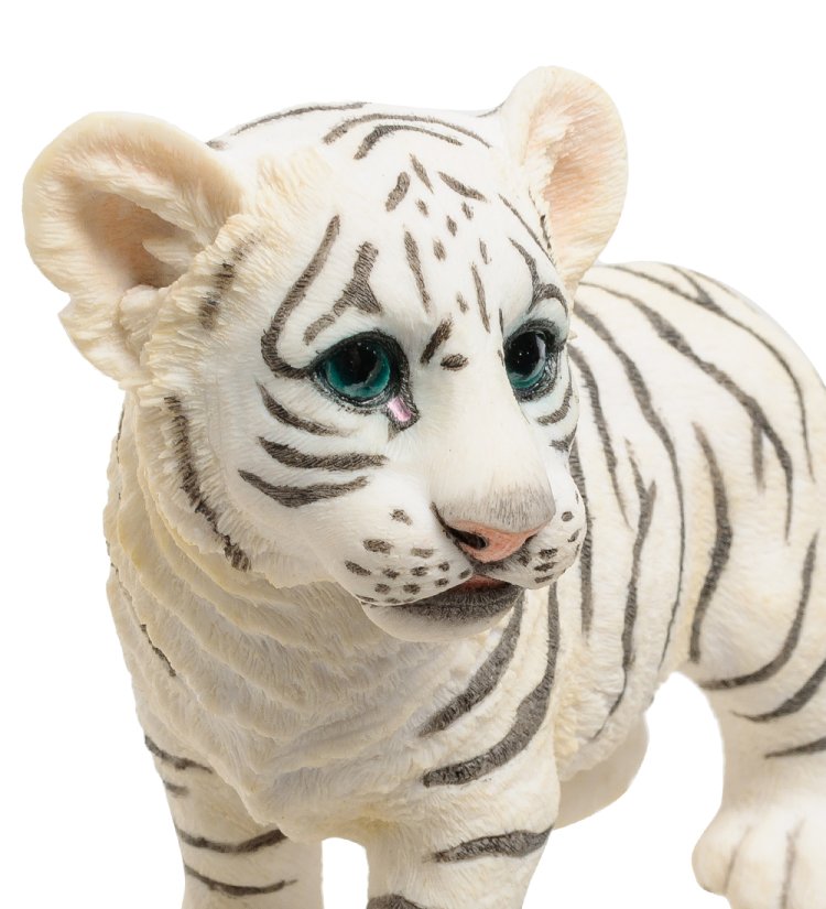 Статуэтка Белый тигренок Veronese WS-778, вид профиль