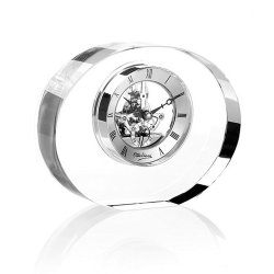 Часы из стекла Овал