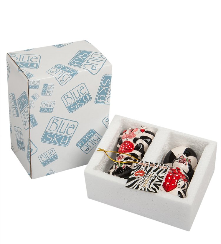 Набор соль-перец Кот Кланси Blue Sky BS- 53, фотография в упаковке