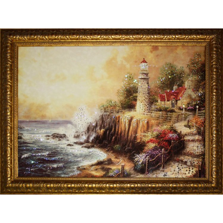 Картина Прибой c кристаллами Swarovski