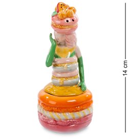 Подставка для яйца с солонкой из керамики Леди