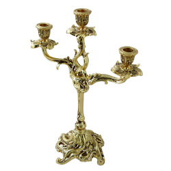 Канделябр на 3 свечи из бронзы Трес Велло