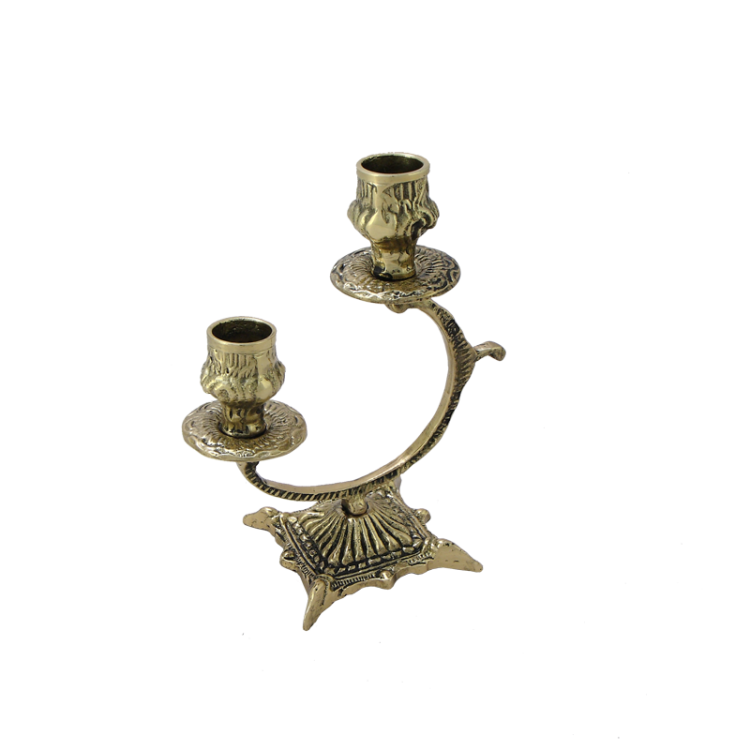 Канделябр на 2 свечи Золотая Синкопа Bello De Bronze BP-14092-D