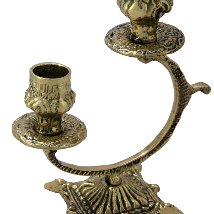 Канделябр на 2 свечи Золотая Синкопа Bello De Bronze BP-14092-D, увеличенный вид