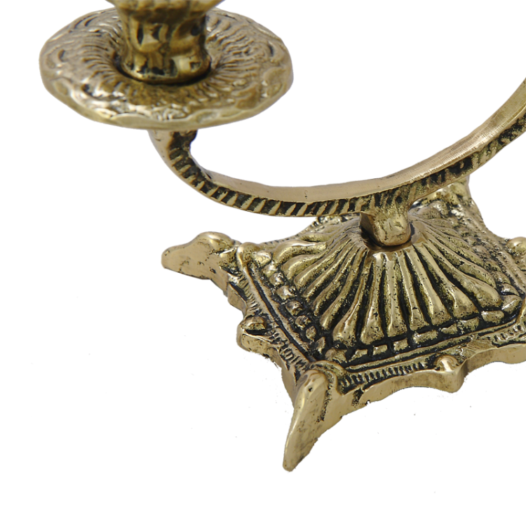 Канделябр на 2 свечи Золотая Синкопа Bello De Bronze BP-14092-D, увеличенный вид ножки