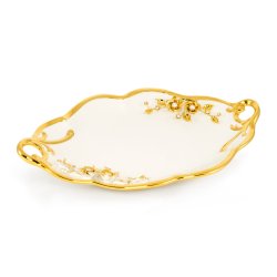 Поднос с ручками из керамики коллекция Emozioni