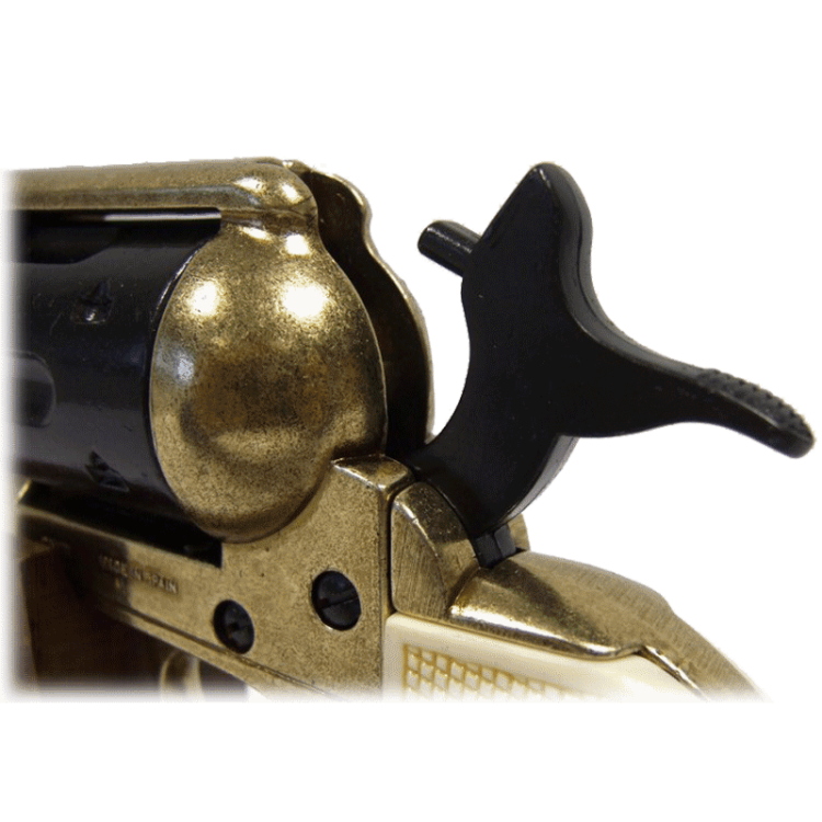 Макет Револьвера Миротворец Кольт 45 калибра 1873 года DE-5303, увеличенный вид механизма