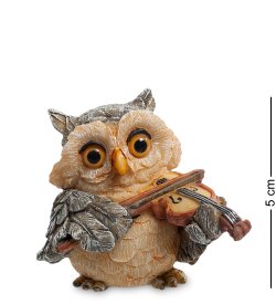 Маленькая Фигурка Сова - Скрипач