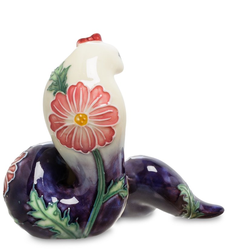 Фигурка из фарфора Царевна Змея с красной бабочкой Pavone JP-51/23, оборотная сторона