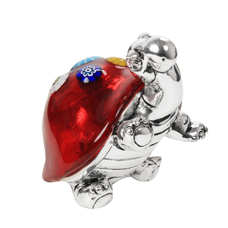 Статуэтка Черепашка - скромняшка красная