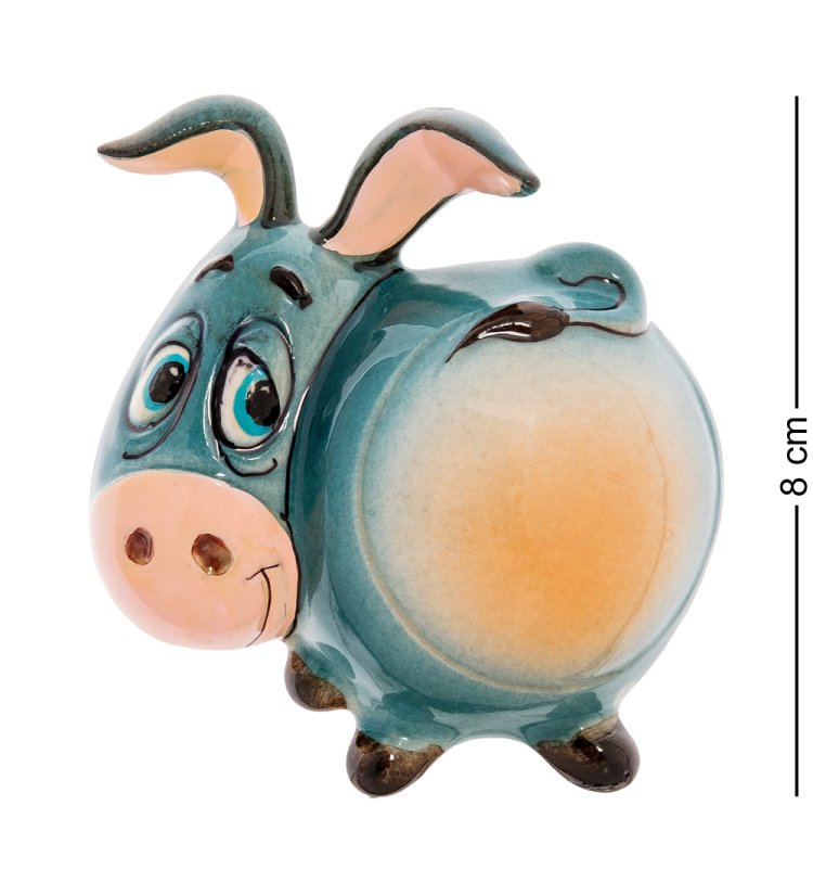 Магнит Ослик Иа Цветная гжель ГЛ-528