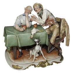 Фарфоровая статуэтка Композиция После охоты