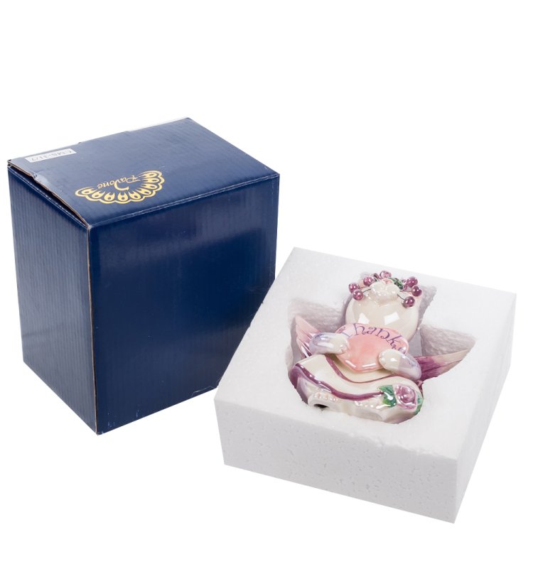 Статуэтка из керамики Кот Ангел Анджело Pavone CMS-31/ 7, фотография в коробочке