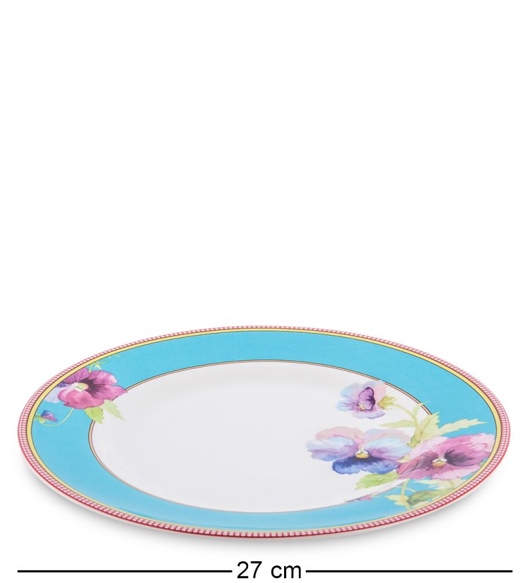 Чайный набор на 2 персоны с 4 тарелками Виола Pavone JK-112, фотография большой тарелки