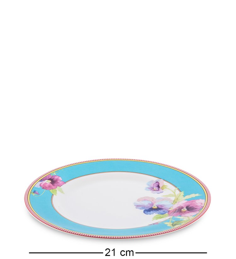 Чайный набор на 2 персоны с 4 тарелками Виола Pavone JK-112, фотография тарелки